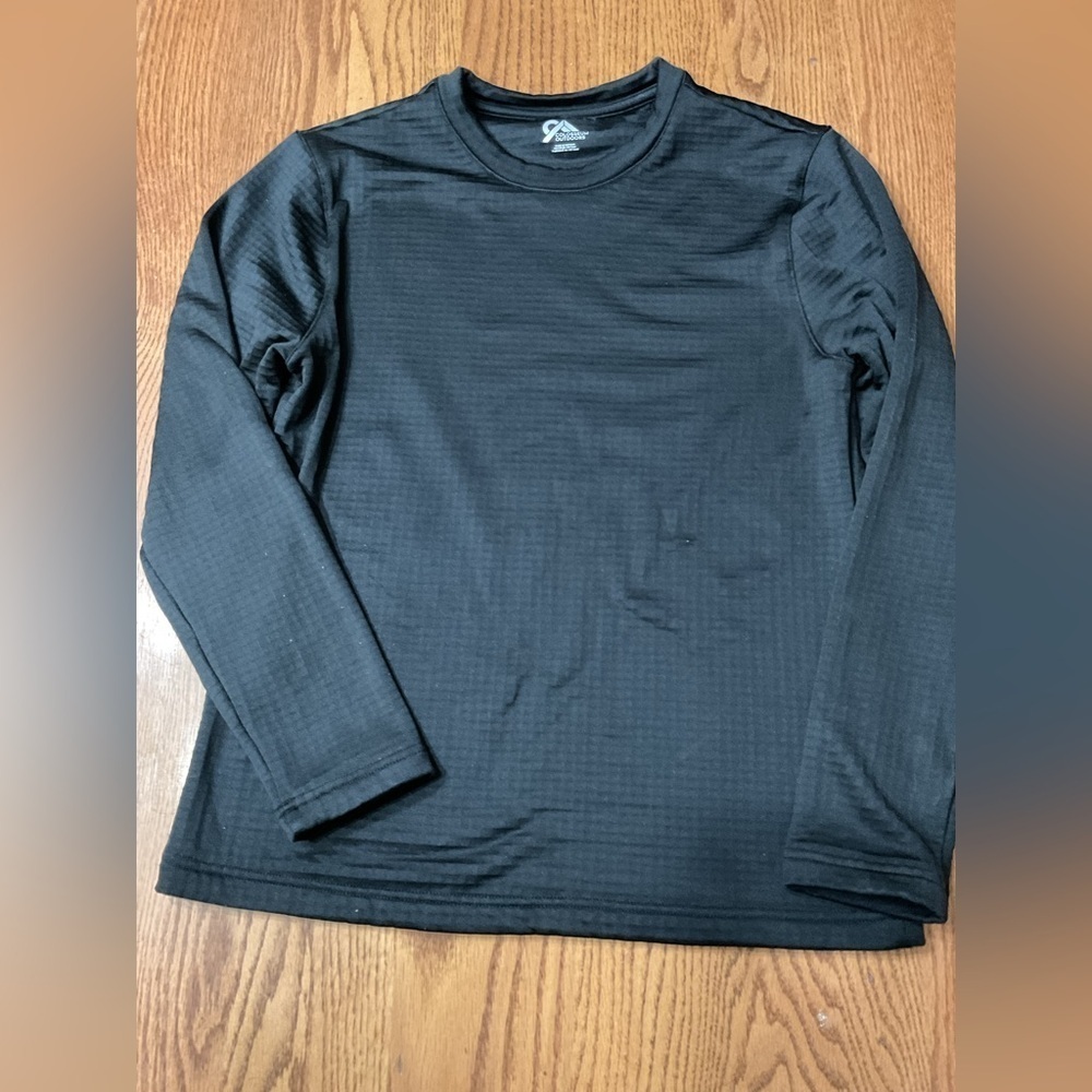 Colosseum outdoor Black Long Sleeve Men's thermal base layer shirt size medium